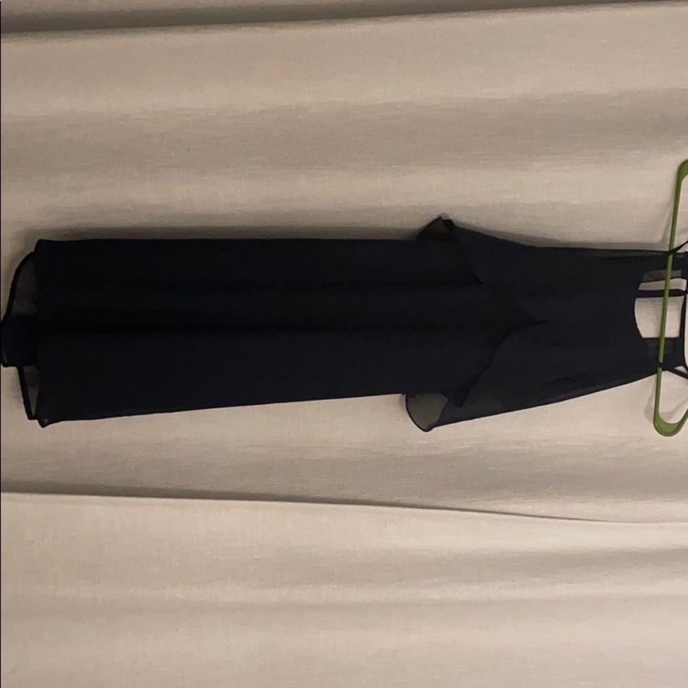 Nouvelle Amsale Navy Halter Dress Size Medium